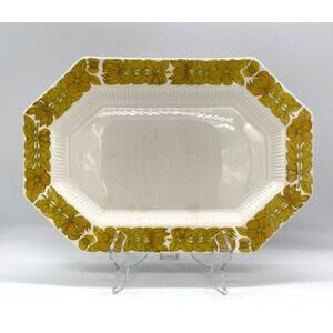 Vintage MCM Independence Ironstone Platter by Interpace Japan 13" x 8.75"